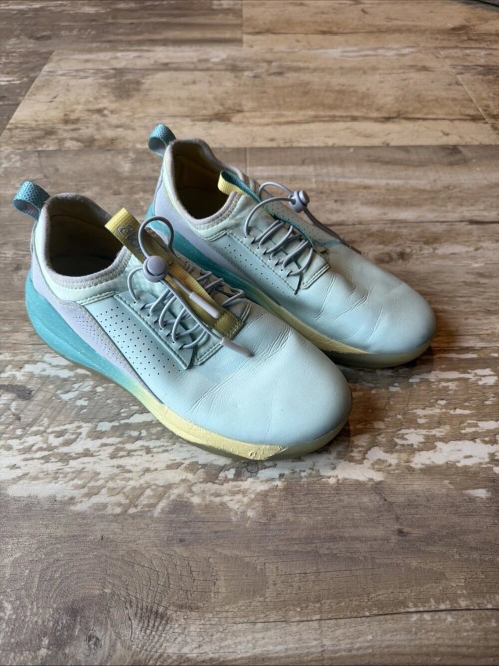 CLOVE Nursing Healthcare Shoes CL010 Blue & Yellow Women’s 7.5
